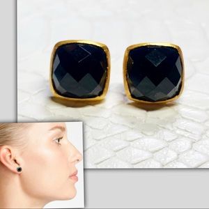 Black Onyx Stud Earrings